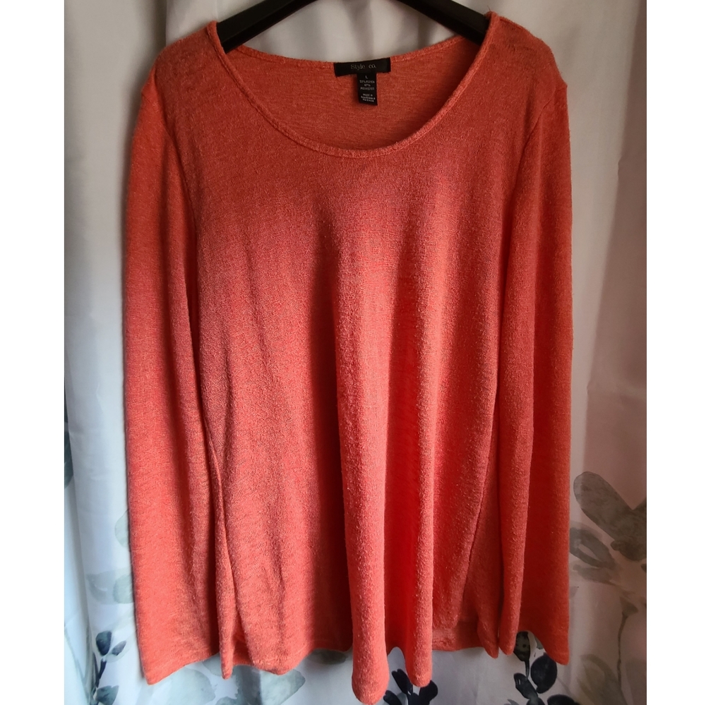 Pink long-sleeve, L